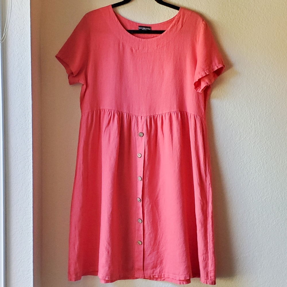 Terzo Millennio Pink Linen Dress